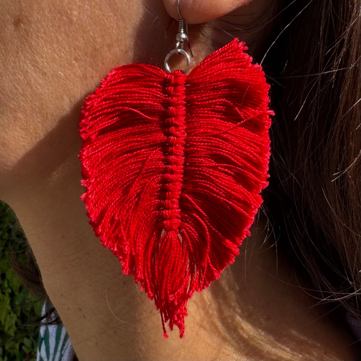 Pendientes hilo algodón