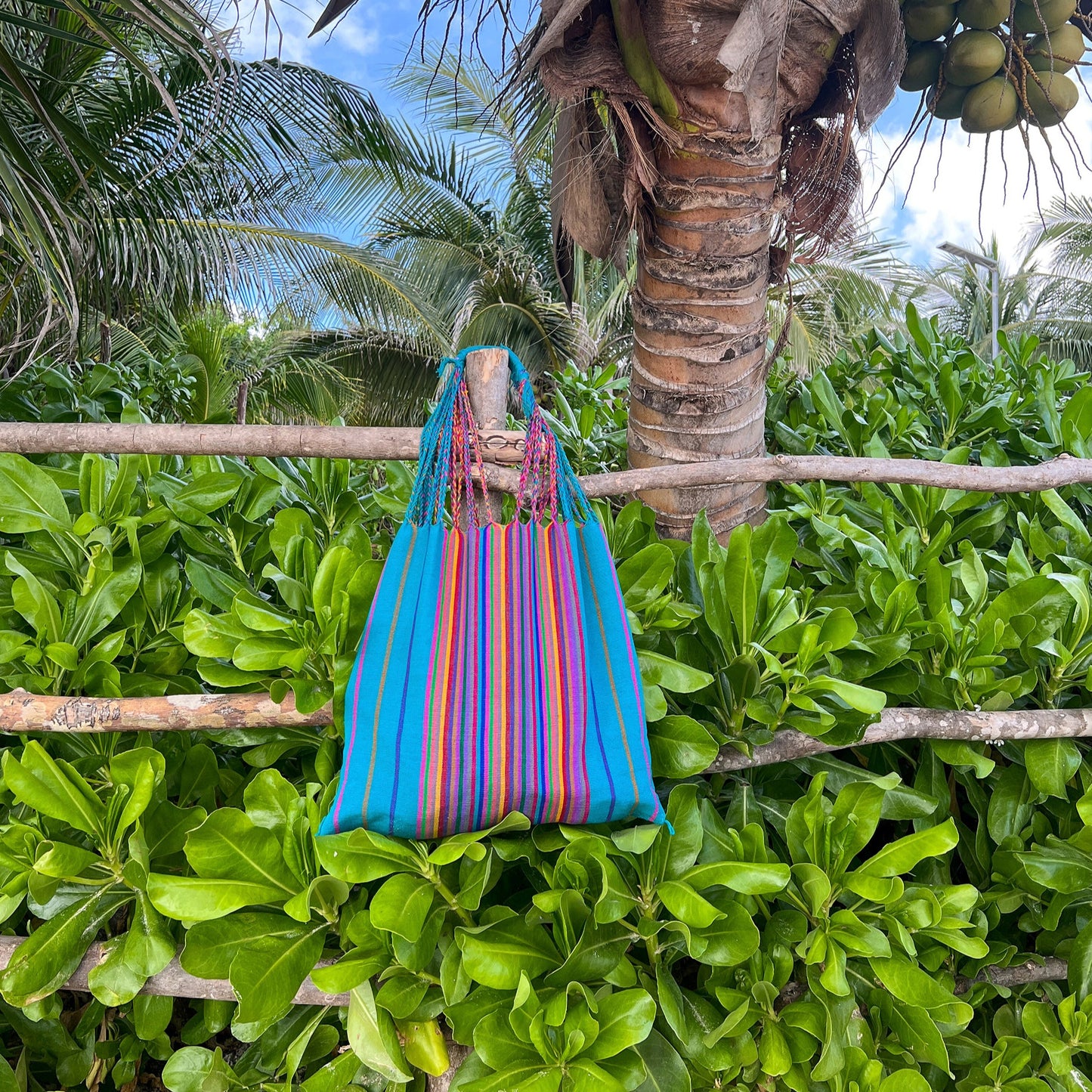 Bolsa Rayas algodón