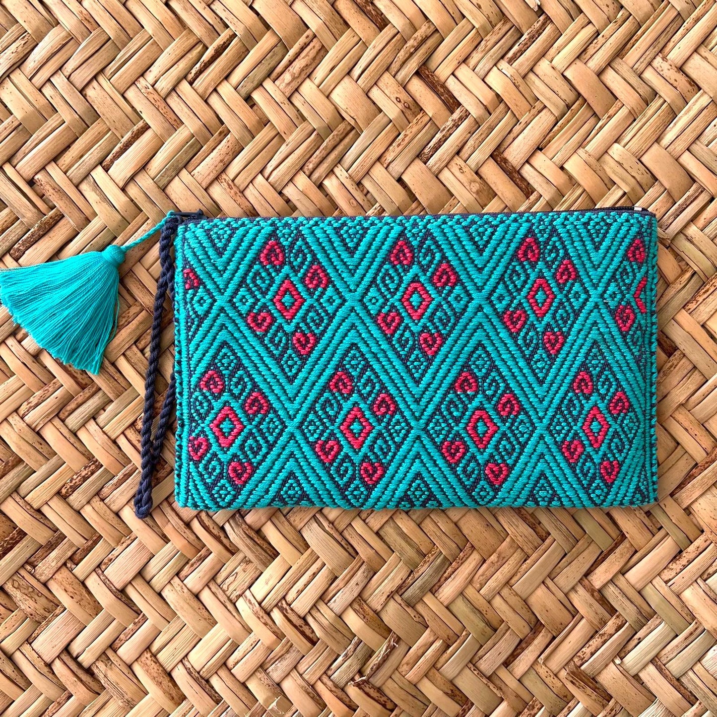 Bolsita brocado con cremallera