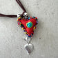 Colgante Corazón Huipil