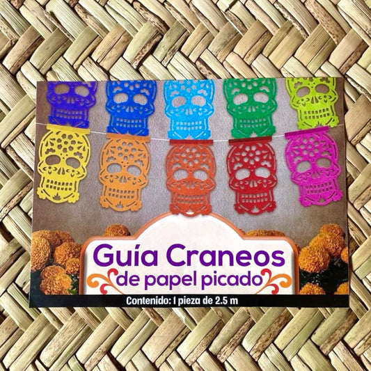 Mini Guirnalda Papel Calaveritas