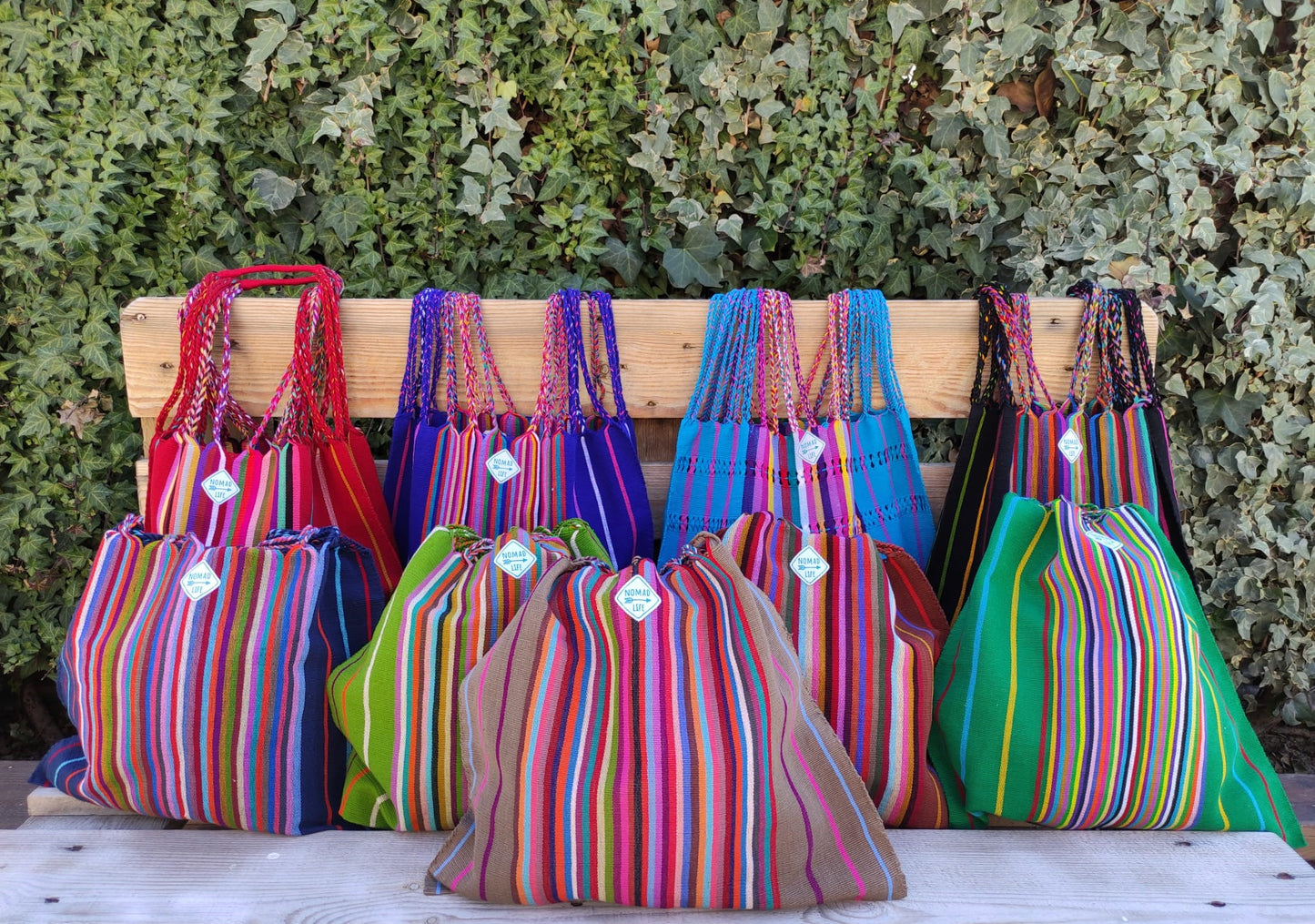Bolsa Rayas algodón